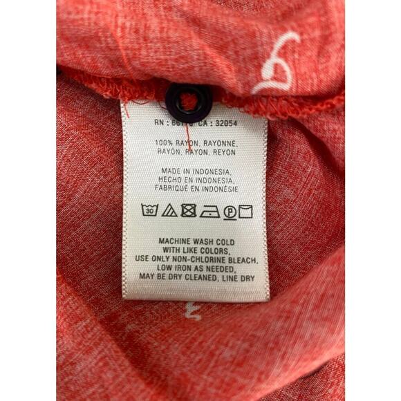 Maeve by Anthropology Women's 4 Red Paris London Button Up Blouse - Picture 8 of 11